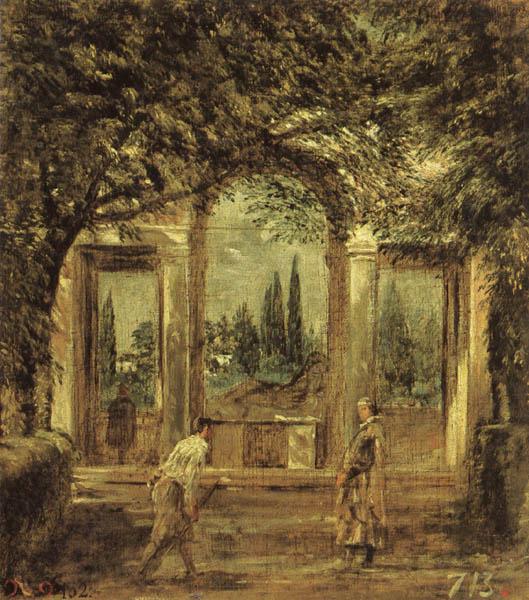 Diego Velazquez View of the Garden of the Villa Medici in Rome II